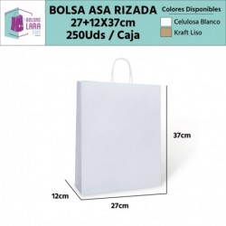 Bolsas Asa Rizada 27+12x37cm (250 uds)